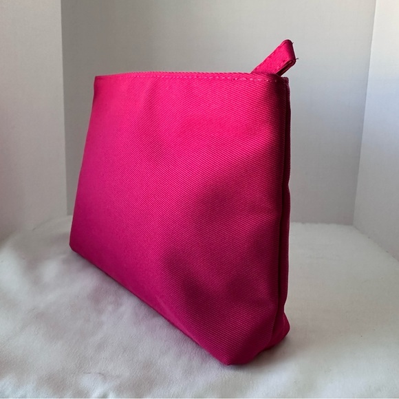 Yves Saint Laurent- Beautifully Soft Velvet Puff Heart Pink Magenta Clutch - Picture 5 of 12